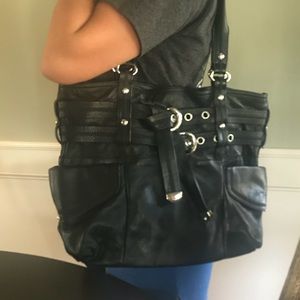 Black shoulder bag